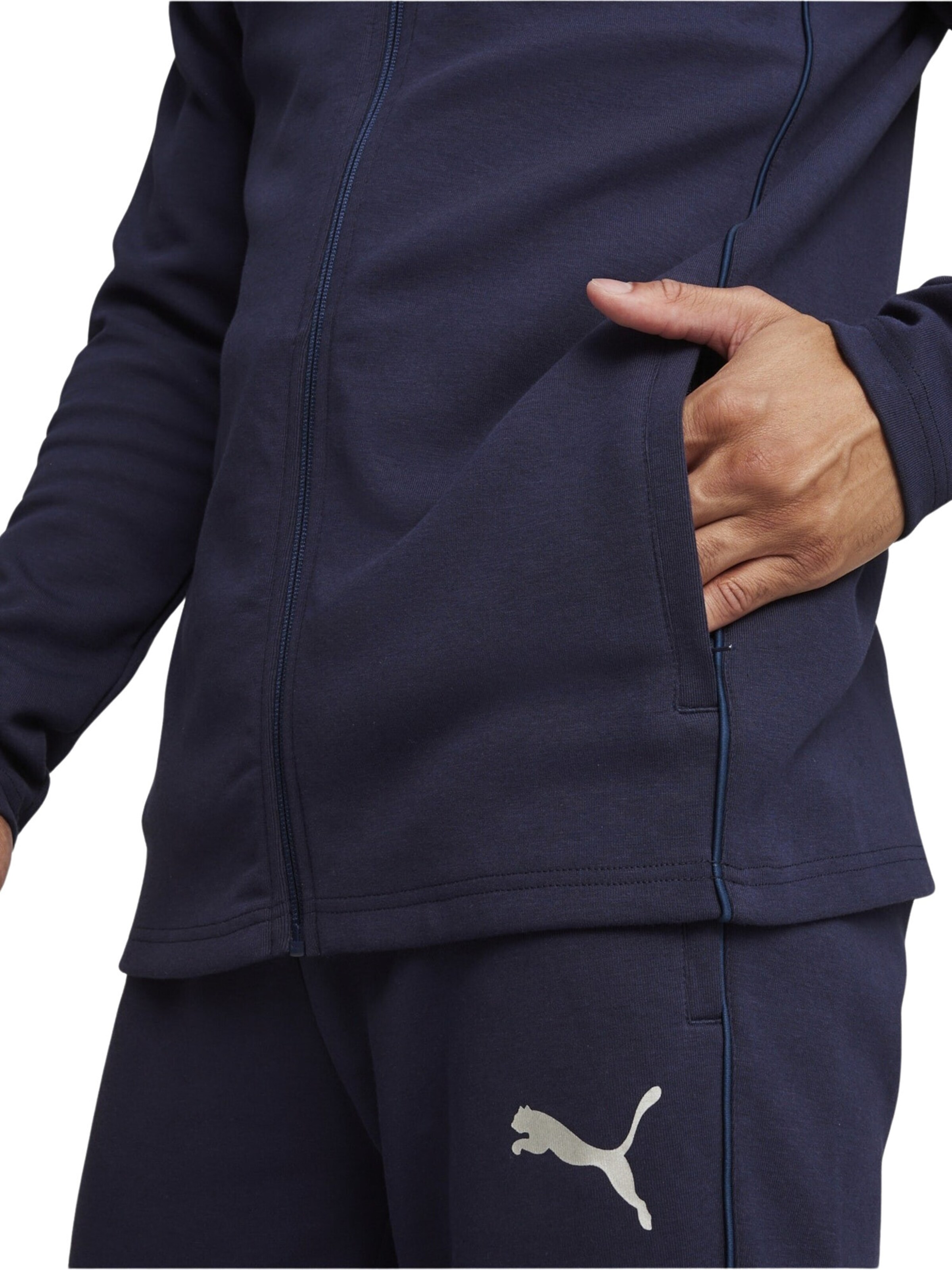 Giacca di felpa sportiva 'TeamFinal' di PUMA in blu