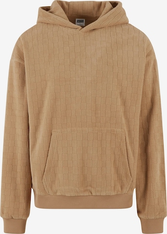 Urban Classics - Sweatshirt 'Jacquard' em bege: frente