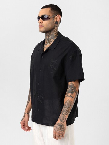 Dandalo Comfort fit Button Up Shirt 'Dave' in Black