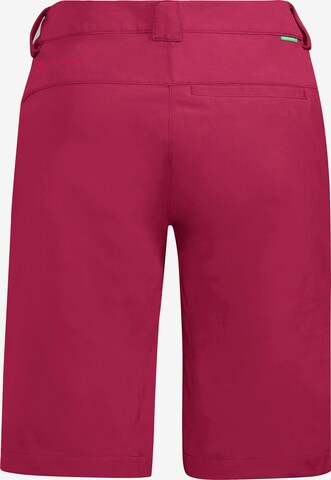 VAUDE Regular Outdoor Pants 'Skarvan' in Red