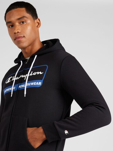 Giacca di felpa di Champion Authentic Athletic Apparel in nero