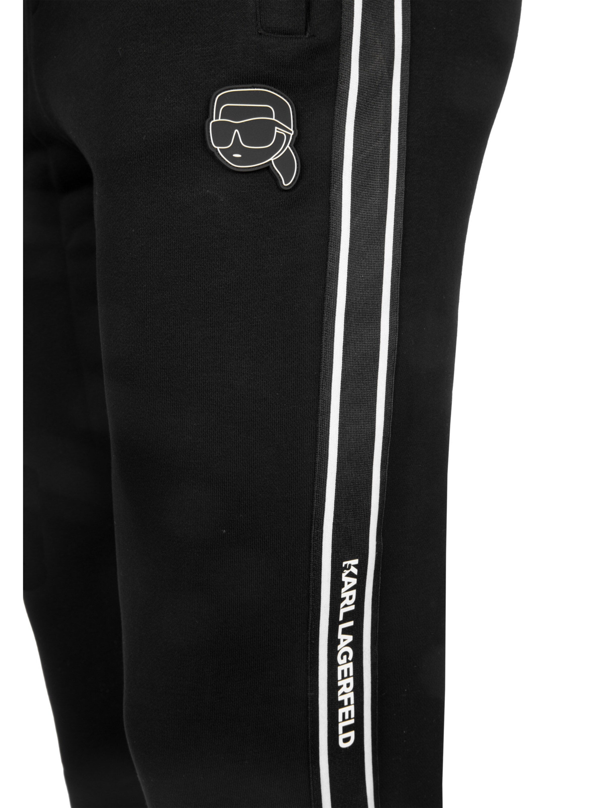 Karl Lagerfeld - Loosefit Calças ' 705044 ' em preto