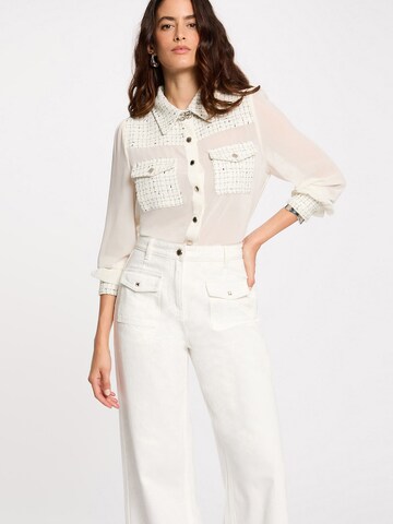 Morgan Blouse in Beige: voorkant