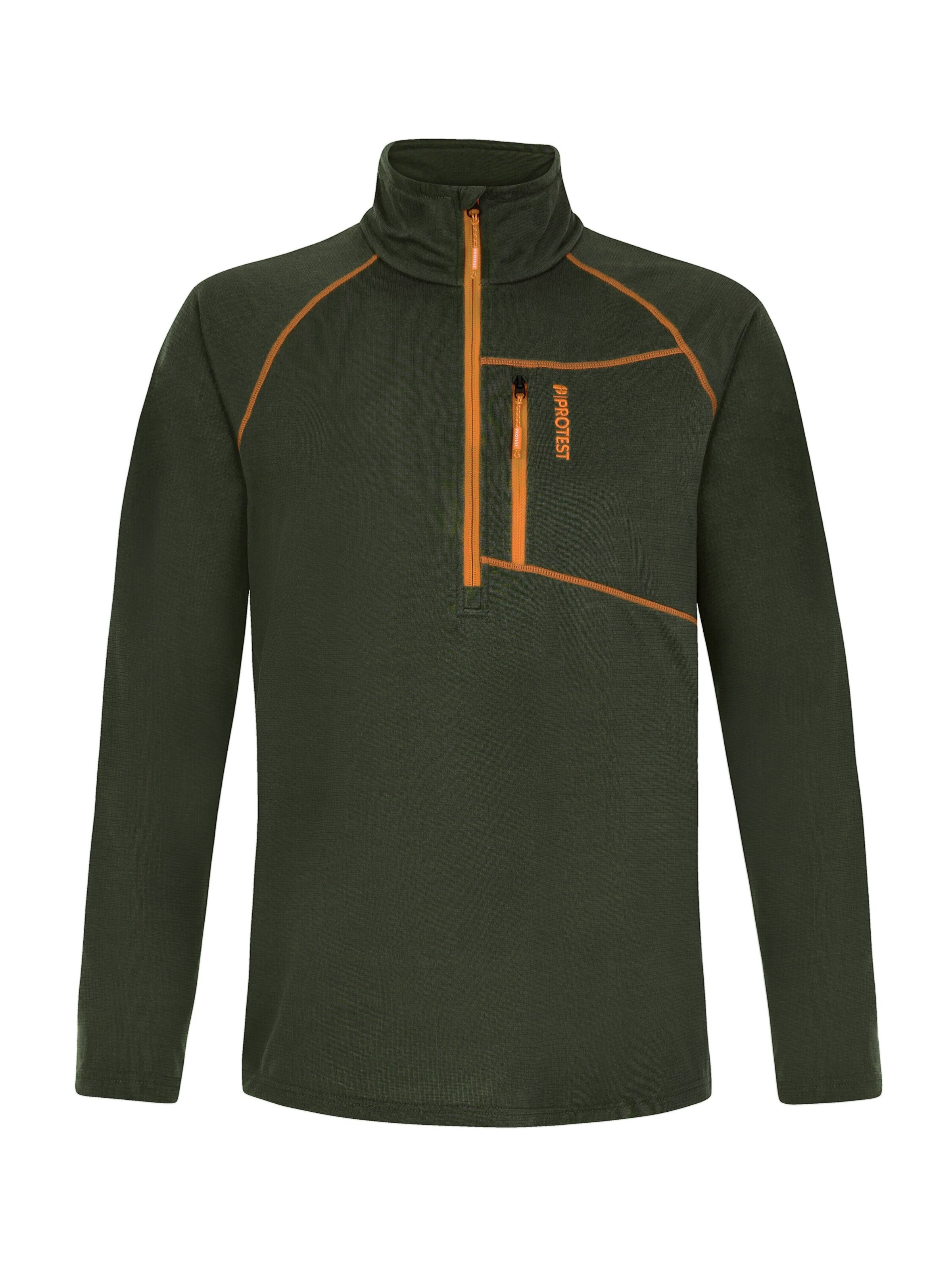 PROTEST Athletic Sweatshirt 'PRTRekody' in Green: front