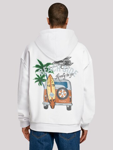 F2 Sweater 'Beach Ready To Go Surfboard' in White