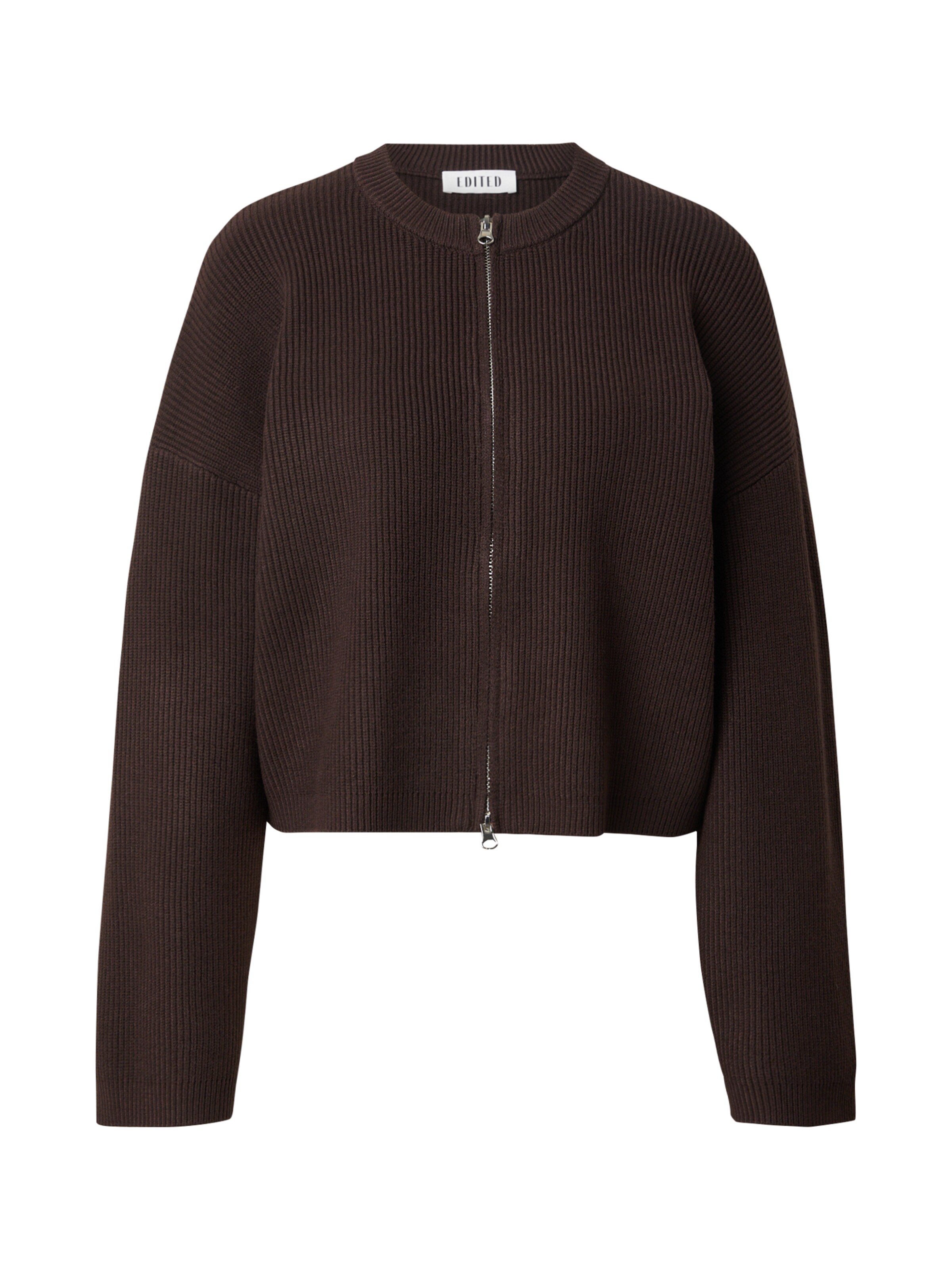 EDITED Knit Cardigan 'Llleana' in Brown: front