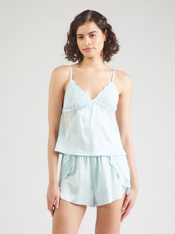 Abercrombie & Fitch Футболка для сна в Синий: спереди