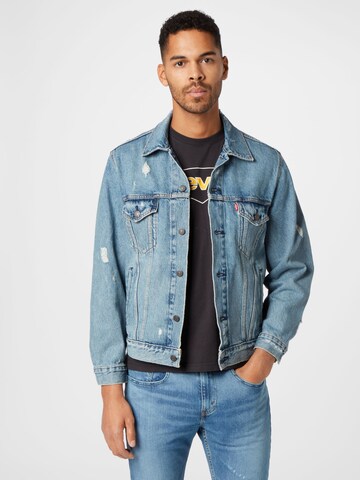 LEVI'S ® Prehodna jakna 'Vintage Fit Trucker' | modra barva: sprednja stran