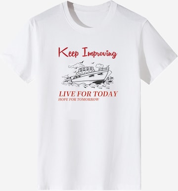 T-shirt LapaPlus en blanc : devant