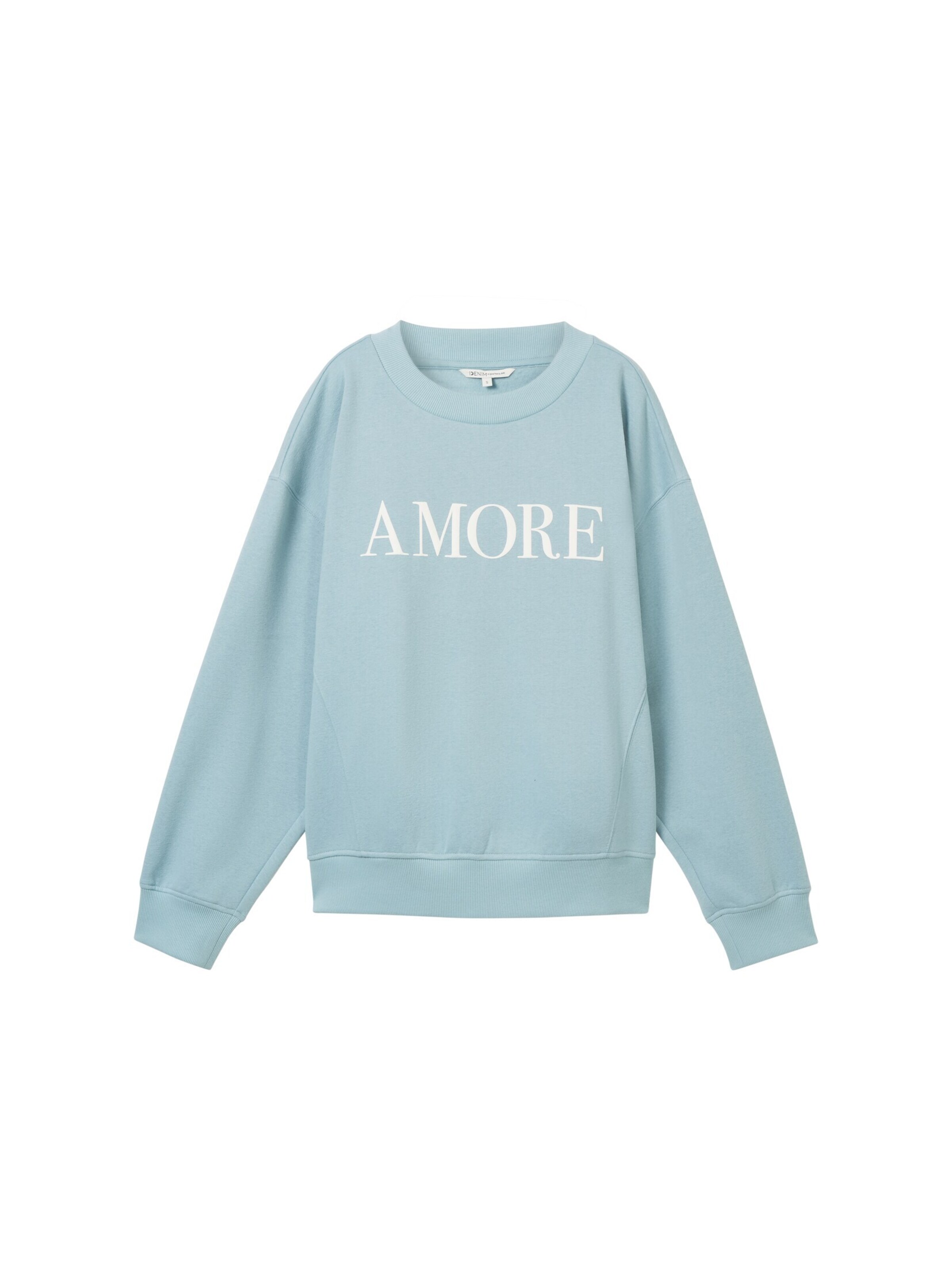 TOM TAILOR DENIM Sweatshirt in Green: front
