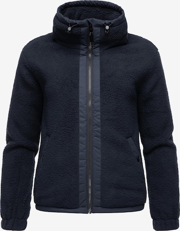 Ragwear Fleece Jacket 'Nordicka' in Blue: front