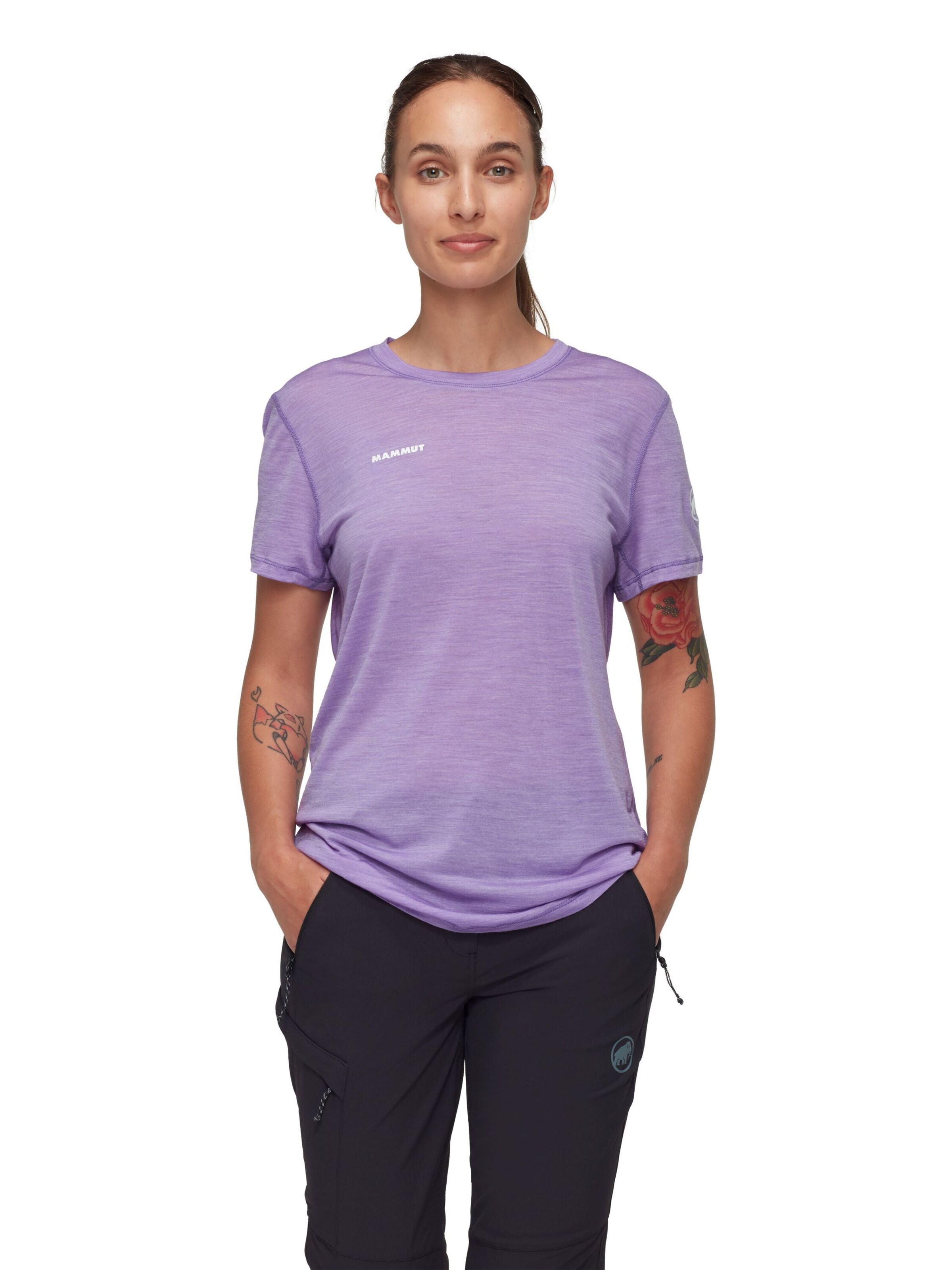MAMMUT Funktionsshirt 'Tree' in Lila: Vorderseite
