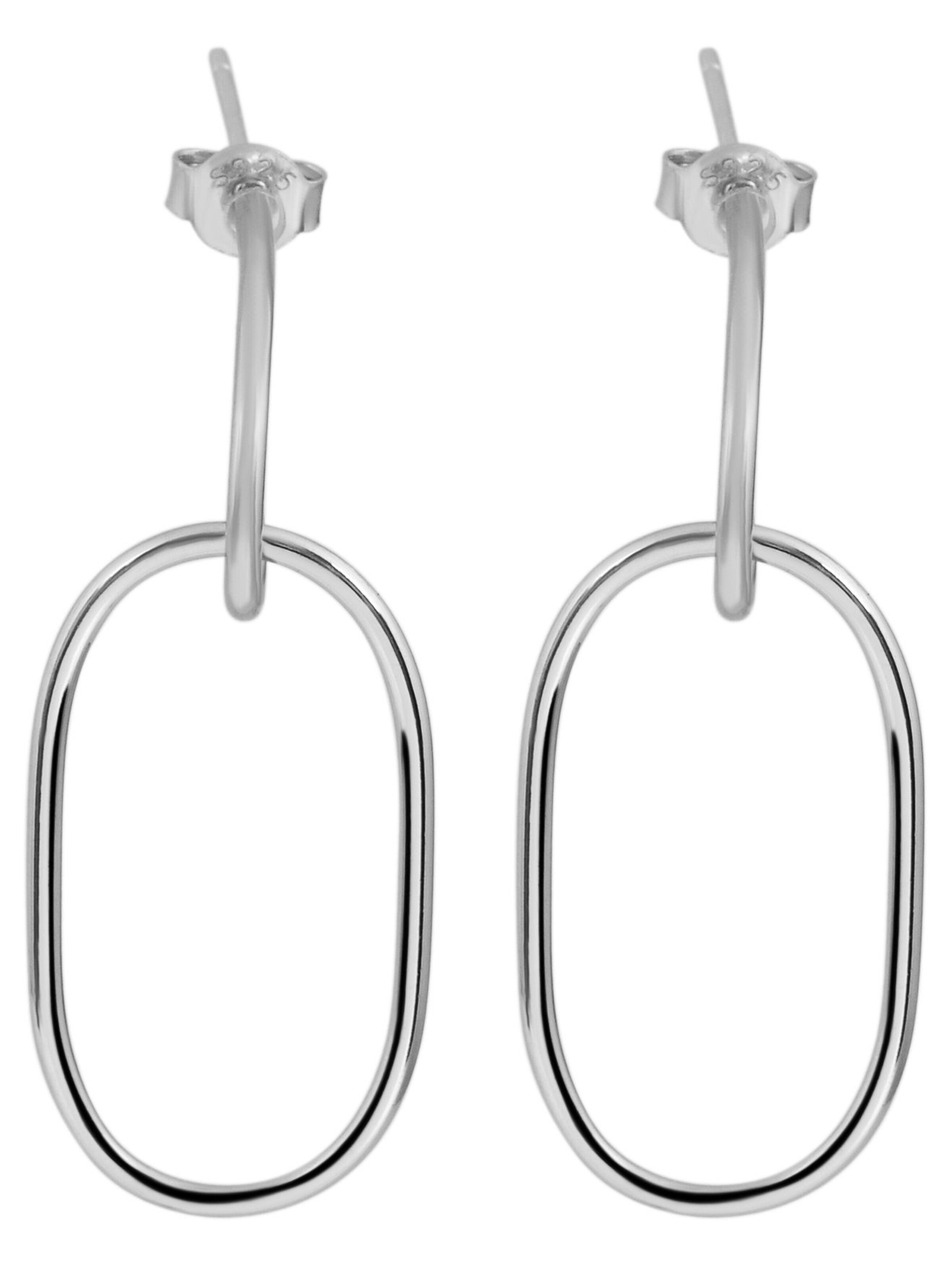 Akzent Earrings '"Ilvy" aus 925 Sterlingsilber, rhodiniert, langlebig' in Silver