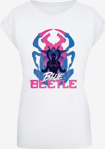 T-shirt 'Blue Beetle - Posing' ABSOLUTE CULT en blanc : devant