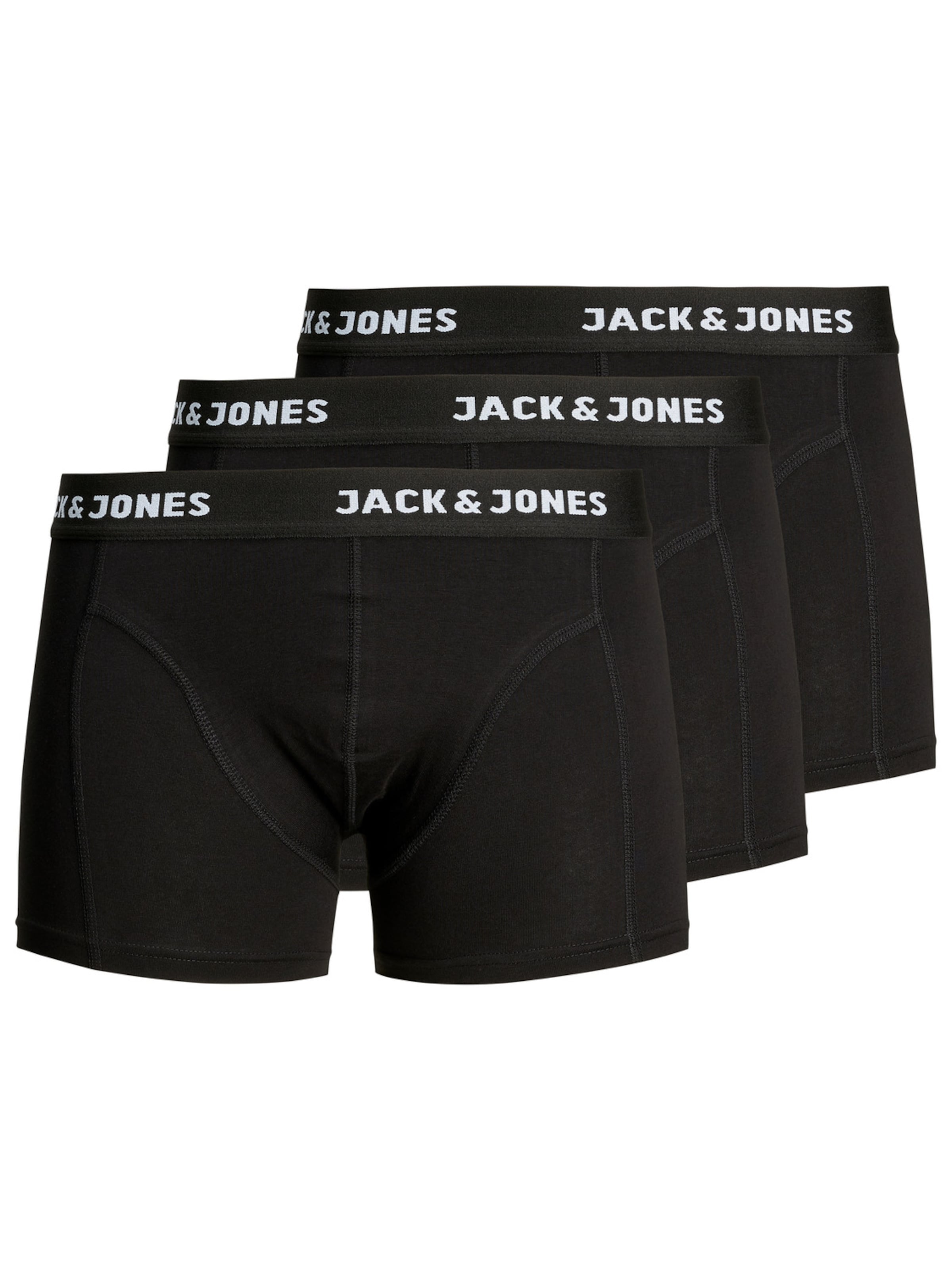 fekete / fehér JACK & JONES Boxeralsók 'Anthony', Termék nézet