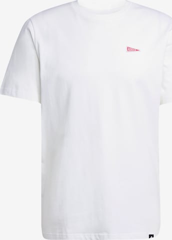 ADIDAS SPORTSWEAR Funktsionaalne särk 'Pennant Trim Graphic', värv valge: eest vaates