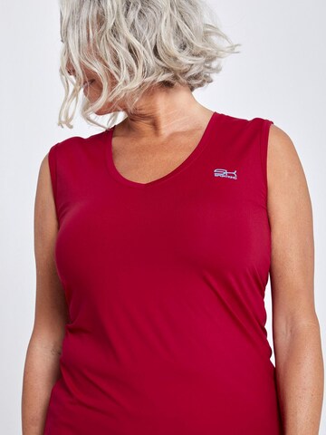 SPORTKIND Sporttop 'Loose Fit V-Neck' in Rood