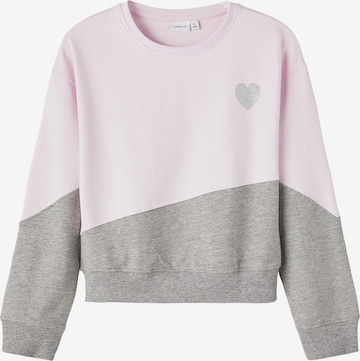 NAME IT Sweatshirt 'Nibba' in Lila: predná strana