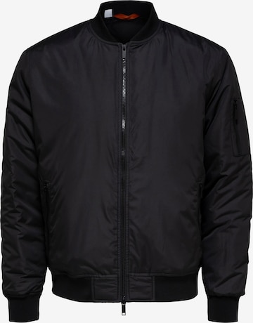 SELECTED HOMME Prehodna jakna 'DOUGLAS' | črna barva: sprednja stran