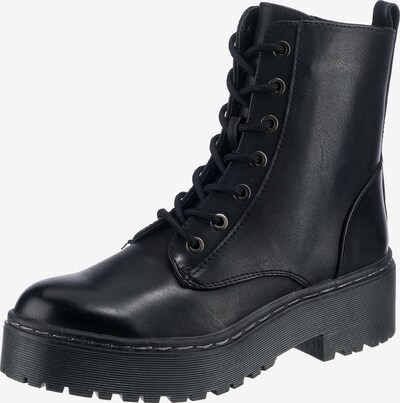 SuperCracks Schnürstiefelette in schwarz, Produktansicht