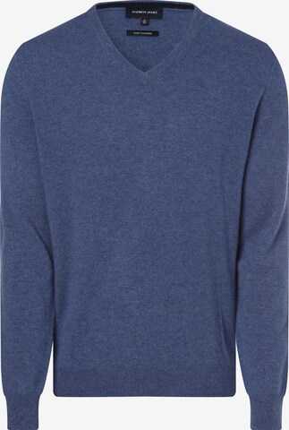 Pull-over Andrew James en bleu : devant