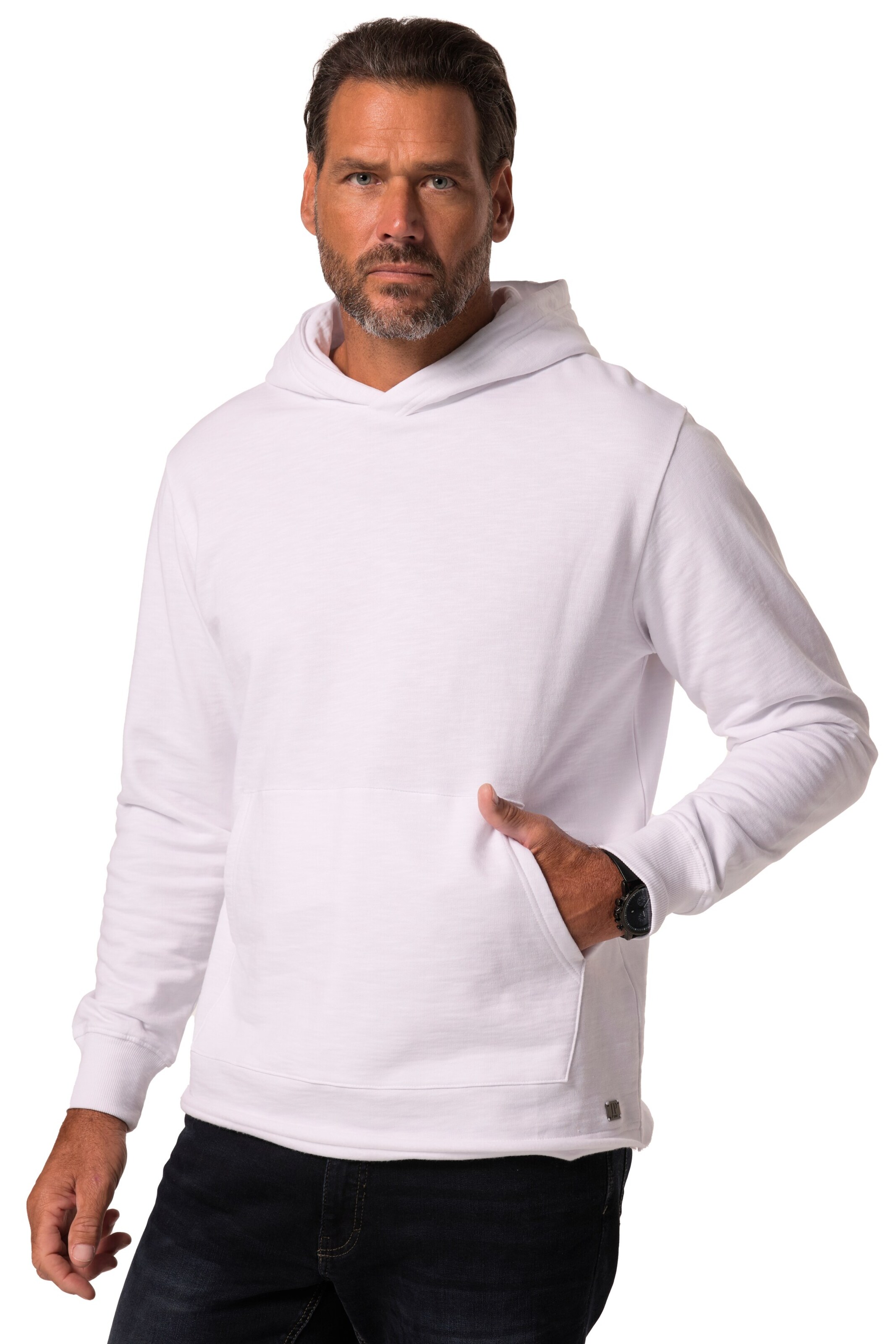 JP1880 Sweatshirt in Wit: voorkant