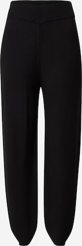 Karo Kauer Tapered Trousers in Black: front