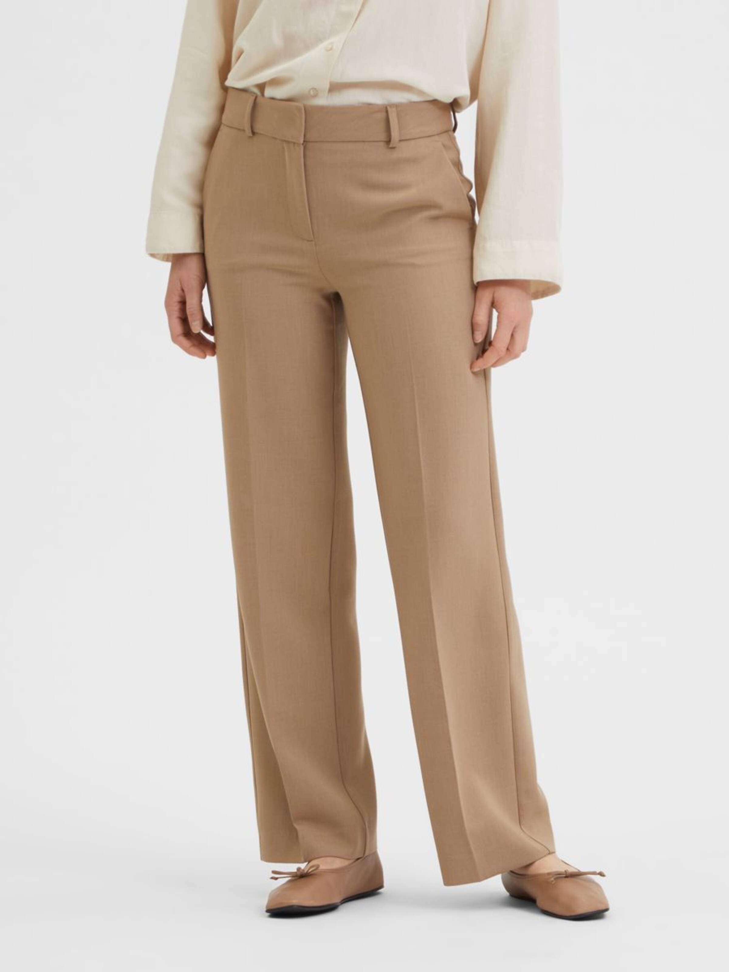Frauen Große Größen SELECTED FEMME Hose in Braun - XR96148 Frauen Große Größen SELECTED FEMME Hose in Braun - XR96148