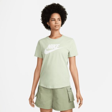 Nike Sportswear Skinny Toiminnallinen paita 'Essential' värissä vihreä: edessä