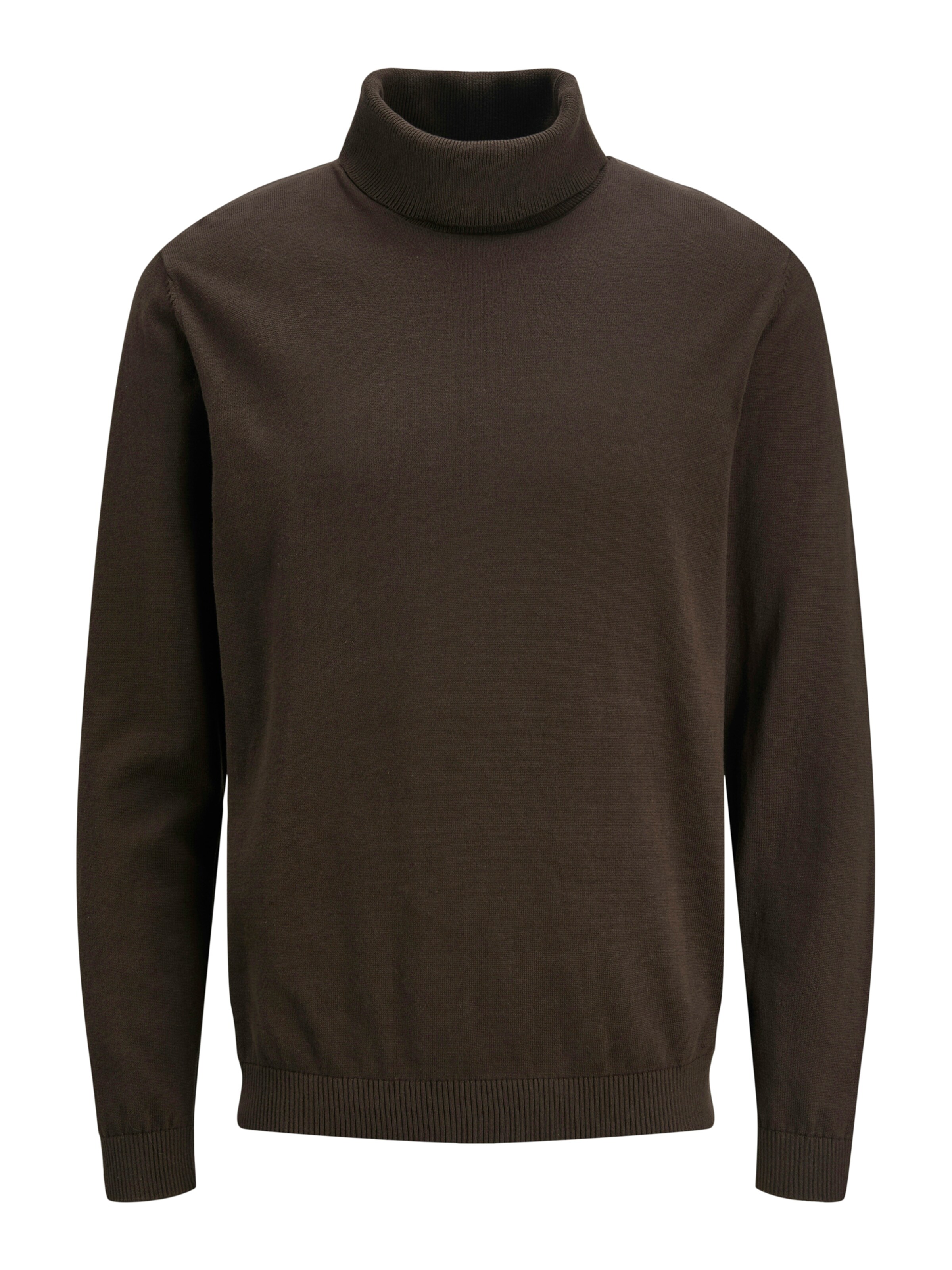 JACK & JONES Kampsun 'JJEBASIC', värv pruun: eest vaates