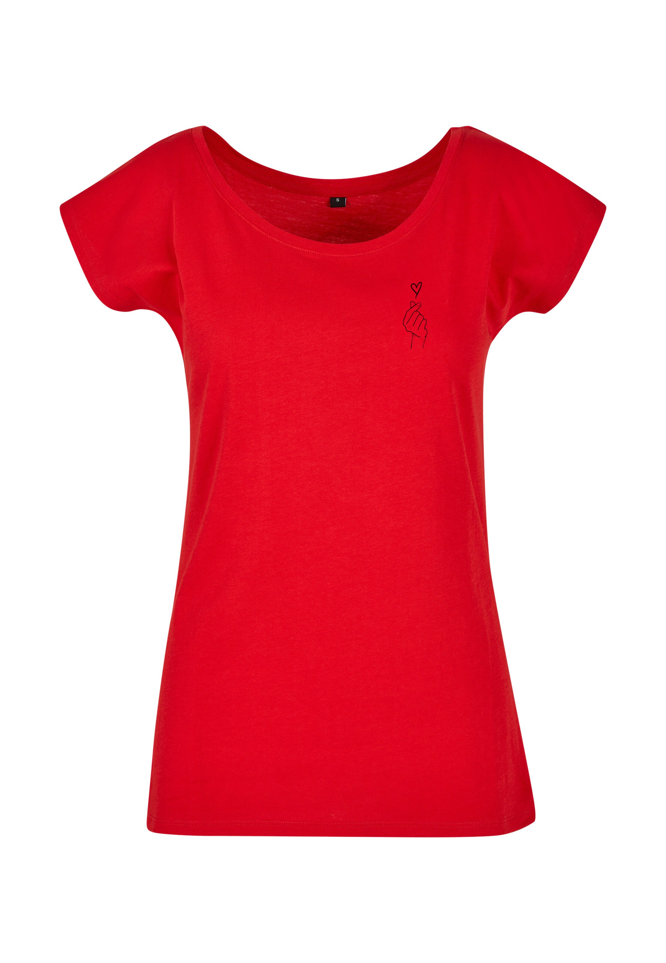 Urban Classics T-Shirt 'K-Heart' in Rot: Vorderseite