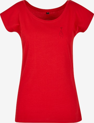 Urban Classics T-Shirt 'K-Heart' in Rot: Vorderseite