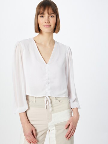 NA-KD Blouse in Wit: voorkant