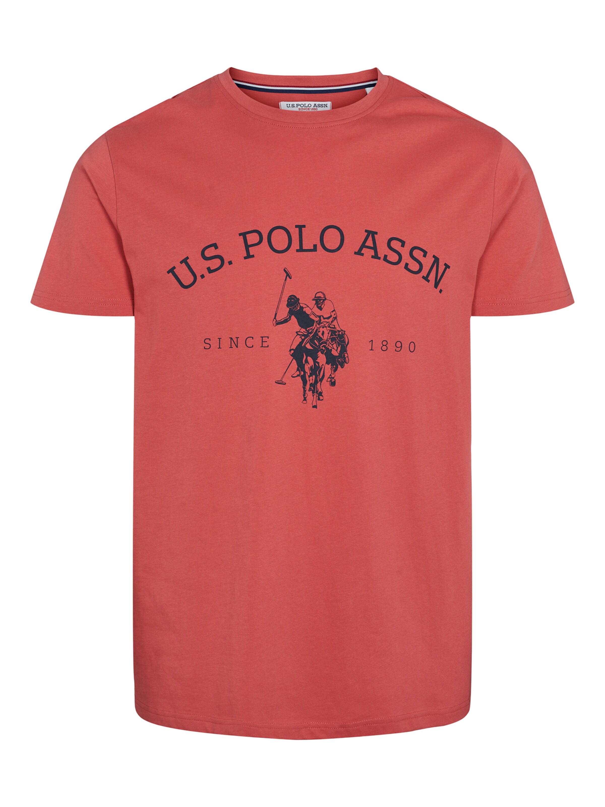 U.S. POLO ASSN. Shirt 'Archibald' in Rood: voorkant