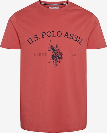 U.S. POLO ASSN. Shirt 'Archibald' in Rood: voorkant