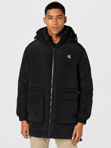 Calvin Klein JeansZimski kaput - crna boja: prednji dio
