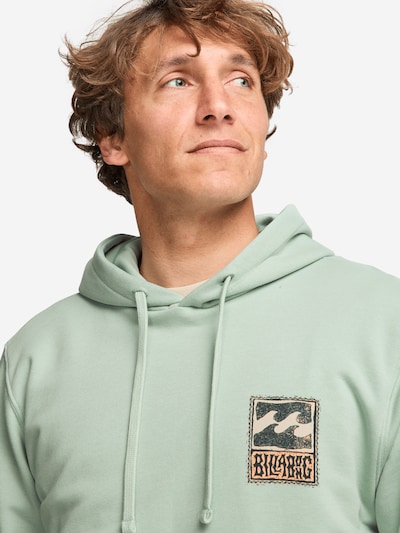 BILLABONG Sweat-shirt 'Stamp' en marron / vert pastel / noir, Vue avec produit