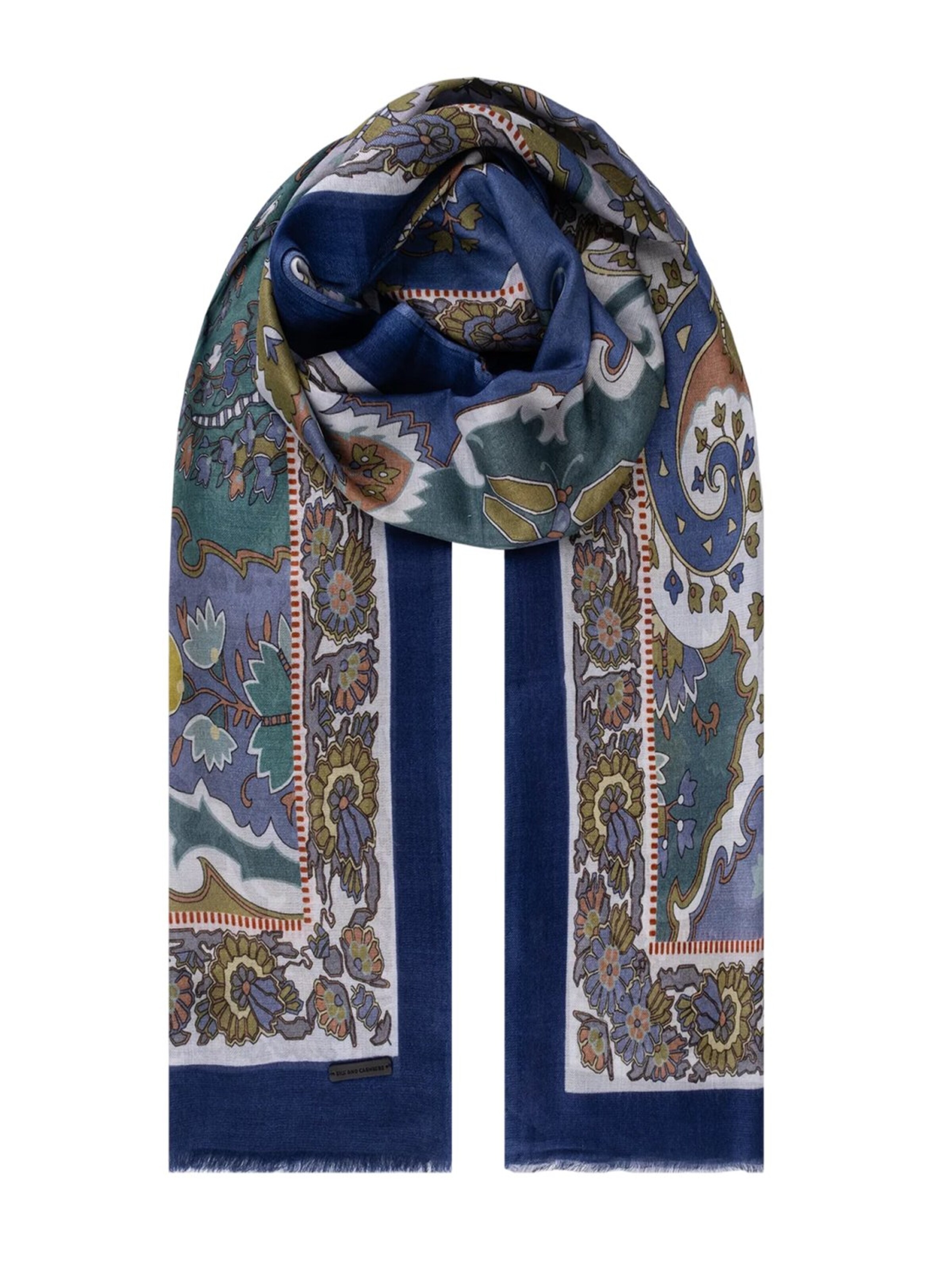 Écharpe SILK & CASHMERE en bleu
