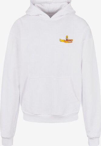 Merchcode Sweatshirt 'Yellow Submarine' in Weiß: predná strana