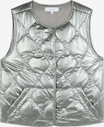 Scalpers Vest 'Gstaad' in Silver: front