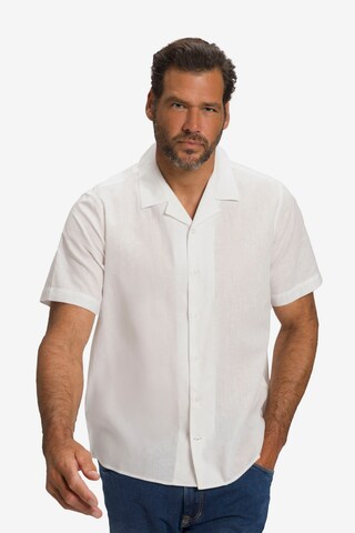 JP1880 Comfort fit Button Up Shirt in White: front