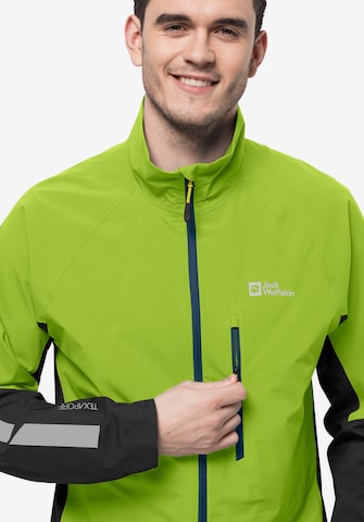 JACK WOLFSKIN Athletic Jacket in Green