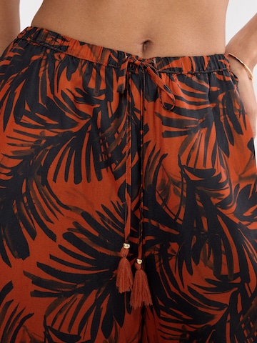 TRIUMPH Loosefit Strandhose ' Red Label Summer ' in Braun