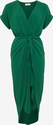 Tussah Jurk 'RAVEN DRESS' in Groen: voorkant