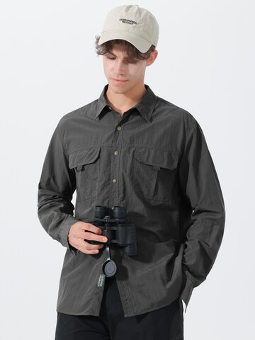 Youthup Regular fit Button Up Shirt in Grey