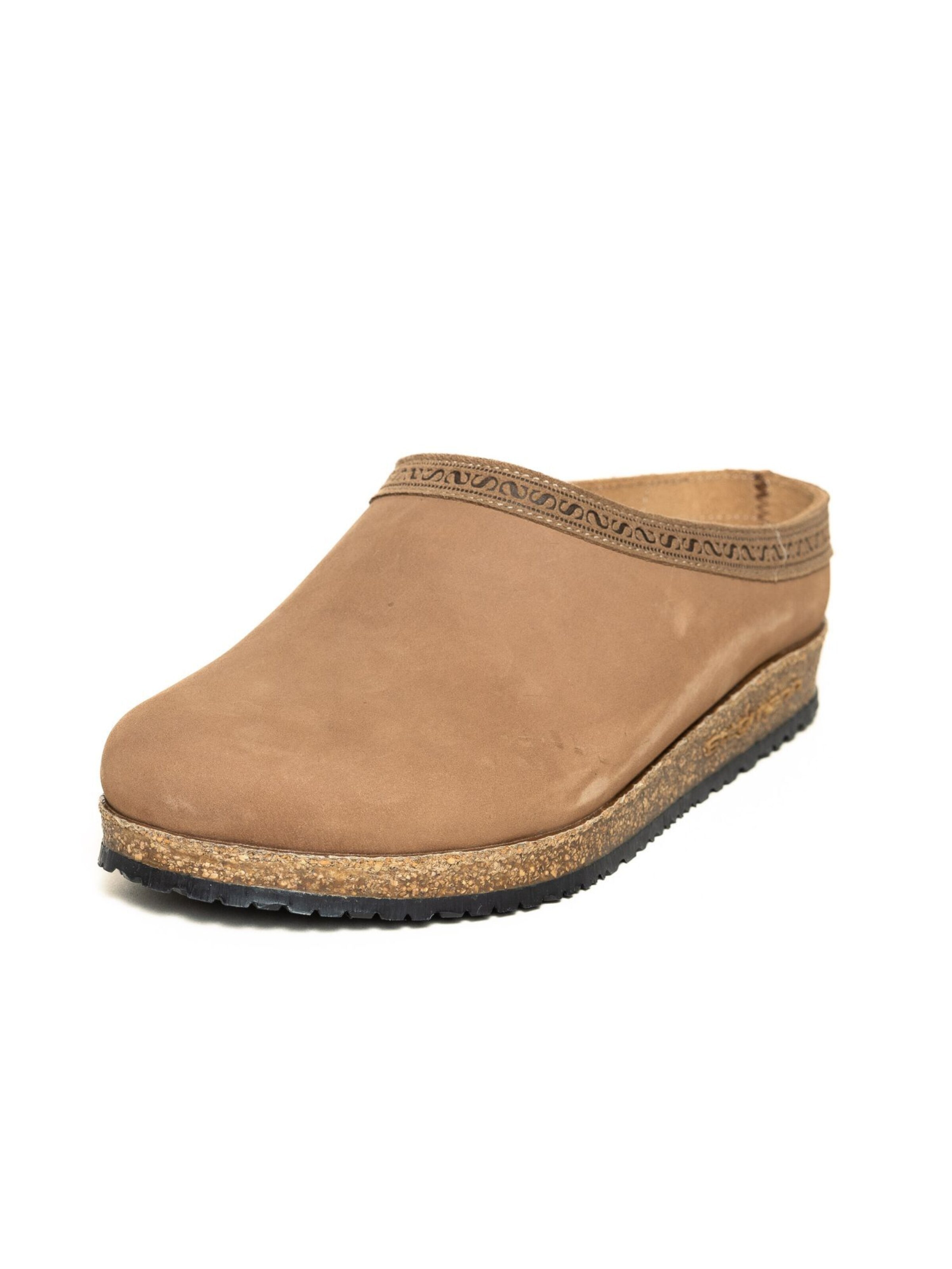 Stegmann Clogs 'Lederhausschuh Leder Clog Stegmann'‌‌‌‌‌ in Braun: Vorderseite