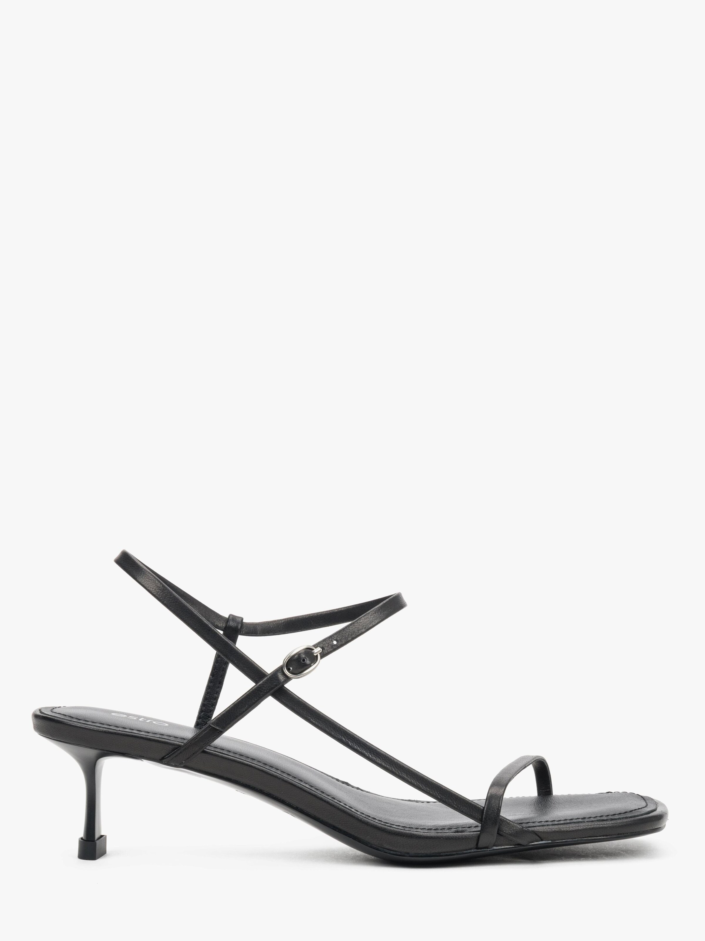 Estro Sandal '25269-9' in Black: front