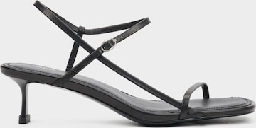 Estro Sandal '25269-9' in Black: front