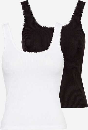 Cotton On Haut 'RILEY' en noir / blanc, Vue avec produit
