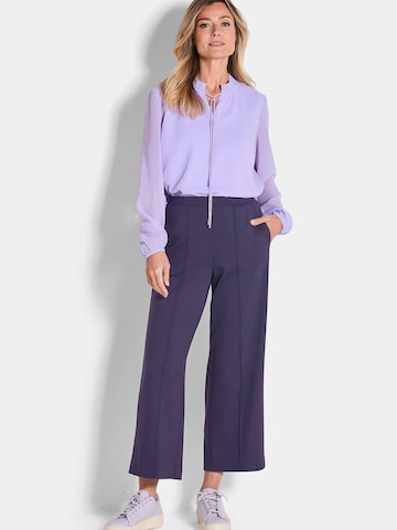 Loosefit Pantalon à plis 'VERA' Goldner en violet
